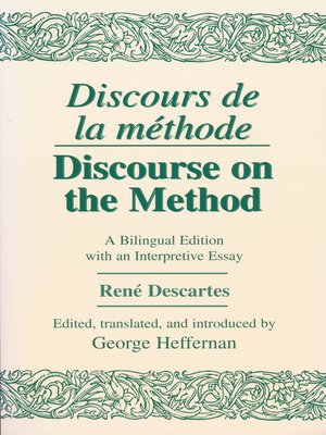 cover image of Discours de La Methode/Discourse on the Method